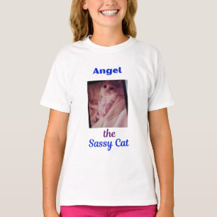T-Shirt mit der frechen Katze Angel