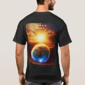 T - Shirt mit der Meldung "Globale Erwärmung" (Rückseite)