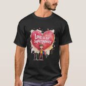 T - Shirt mit Design für den Valentinstag (Vorderseite)