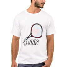 T - Shirt mit Design-Tennisschläger