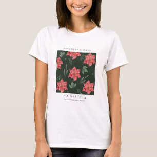 T-Shirt mit Dezember-Geburtsblume