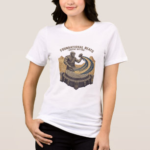 T-Shirt mit DJ als antiker Steinmetz Tri-Blend Shirt