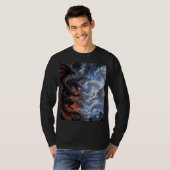 T-Shirt mit Drachen-Design und langen Ärmeln (Vorne ganz)