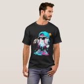 T-Shirt mit Drip-Baseball-Lifestyle-Maskottchen Lu (Vorne ganz)