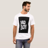 T-SHIRT MIT DRUCK DES TEXTES BAD BOY (Vorne ganz)