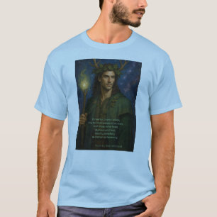 T - Shirt mit Druid und Gedicht von Xoe Celticwell