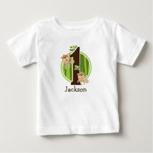 T-Shirt mit Dschungelaffen zum 1. Geburtstag