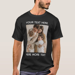 T-Shirt mit eigenem Foto & Text – Personalisiertes