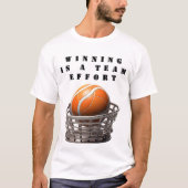 T - Shirt mit einem Basketballdesign (Vorderseite)