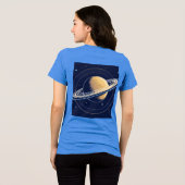 T - Shirt mit einem Design des Sonnensystems darau (Rückseite voll)