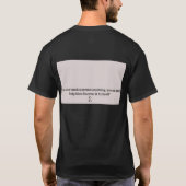 T - Shirt mit einem Zitat auf der Rückseite (Rückseite)