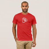 T-Shirt mit einer gezeichneten Rose (Vorne ganz)