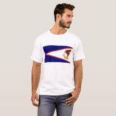 T Shirt mit Flag Amerikanisch-Samoa USA (Vorne ganz)