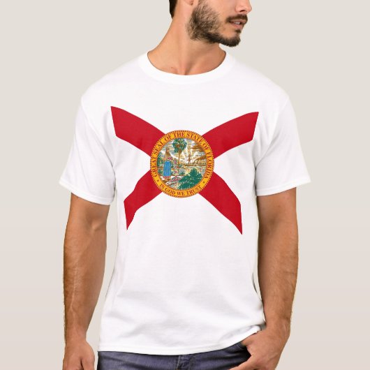 T Shirt mit Flag Florida Staat USA (Vorderseite)