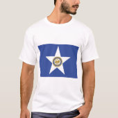 T Shirt mit Flag Houston City, Texas, USA (Vorderseite)
