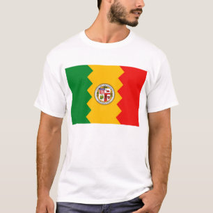 T Shirt mit Flag Los Angeles, Kalifornien, USA