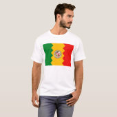 T Shirt mit Flag Los Angeles, Kalifornien, USA (Vorne ganz)