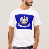 T Shirt mit Flag Louisiana Staat USA (Vorderseite)