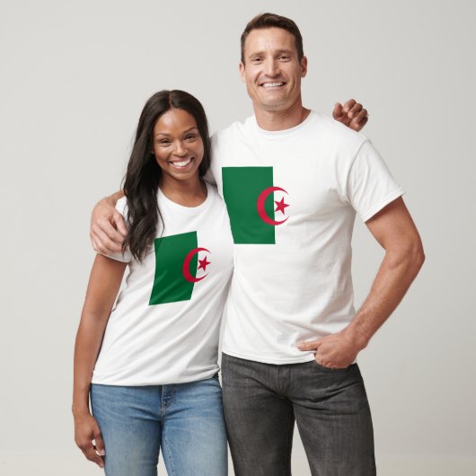 T Shirt mit Flagge Algeriens (Unisex)