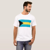 T Shirt mit Flagge Bahamas (Vorne ganz)