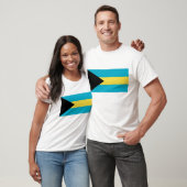 T Shirt mit Flagge Bahamas (Unisex)