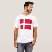 T Shirt mit Flagge Dänemarks (Vorne ganz)