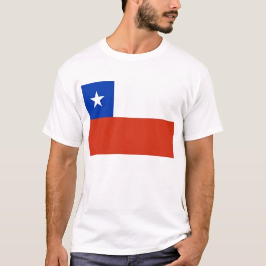 T Shirt mit Flagge des Chilen (Vorderseite)