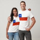 T Shirt mit Flagge des Chilen (Unisex)