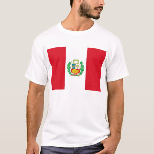 T Shirt mit Flagge Perus