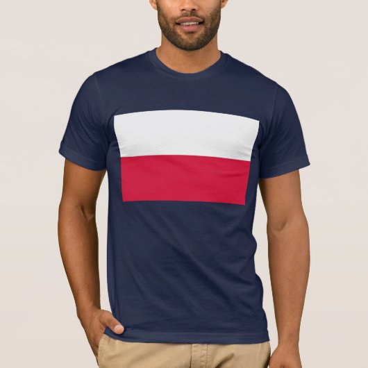 T Shirt mit Flagge Polens (Vorderseite)