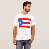 T Shirt mit Flagge Puerto Rico USA (Vorne ganz)