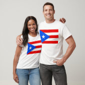 T Shirt mit Flagge Puerto Rico USA (Unisex)