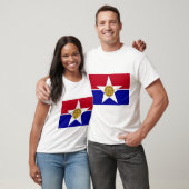 T Shirt mit Flagge von Dallas, Texas, USA (Unisex)