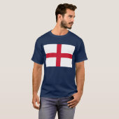 T Shirt mit Flagge von England. (Vorne ganz)