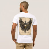 T - Shirt mit Flügellogo (Schwarz voll)