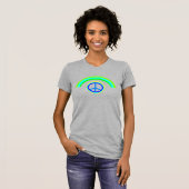 T-Shirt mit Friedensdesign für Frauen (Vorne ganz)