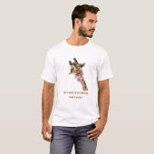 T - Shirt mit Funny Giraffe Spielerisches Geschenk (Vorne ganz)