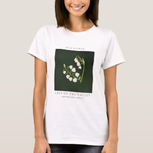 T-Shirt mit Geburtsmonatsblume Mai