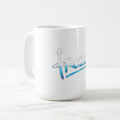 T-Shirt mit gefrorenem Text Kaffeetasse (Vorderseite Links)