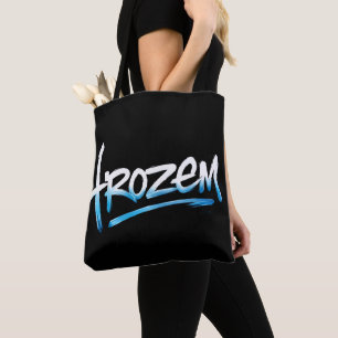 T-Shirt mit gefrorenem Text Tasche