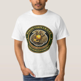 T-Shirt mit Gehirn-Emblem des Marine Corps JROTC