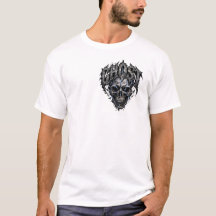 T-Shirt mit Geisterschädel-Gotik zum Halloween | G