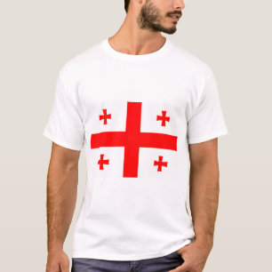 T Shirt mit georgischer Flagge