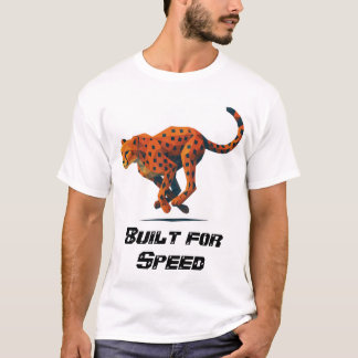 T-Shirt mit Gepard für Geschwindigkeit betitelt