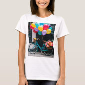 T - Shirt mit Gestaltbykeln und Ballons (Vorderseite)