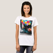 T - Shirt mit Gestaltbykeln und Ballons (Vorne ganz)