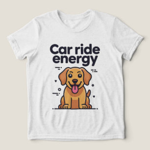 T-Shirt mit goldenem Retriever-Welpen und der Ener Tri-Blend Shirt