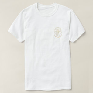 T - Shirt mit Goldlogo