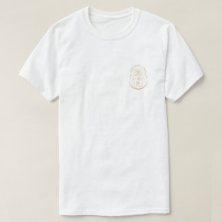 T - Shirt mit Goldlogo