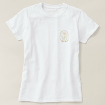 T - Shirt mit Goldlogo